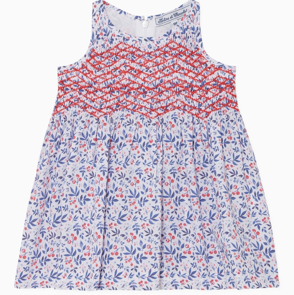 💕tartine et chocolat smocking pinafore dress 18 months
